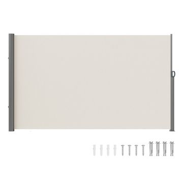 Markiza boczna rozkładana VEVOR H038, piaskowa, 180 × 300 cm