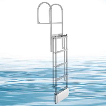Drabina pomostowa chowana VEVOR HXZTSS-XP-5, 5 stopni, 151 × 15 × 42 cm