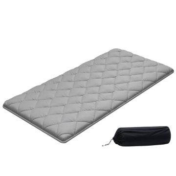 Japoński materac tatami futon VEVOR KZ-001, składany, szary, 203,2 × 99,1 × 6,35 cm