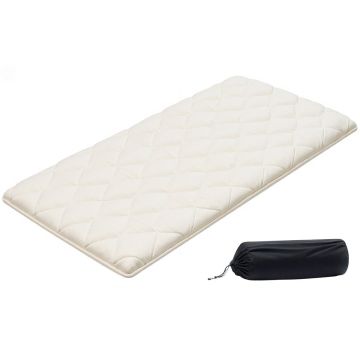 Japoński materac tatami futon VEVOR KZ-002, składany, biały, 203.2 × 99.1 × 6.35 cm