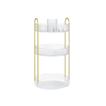 Body care product stand 23x23x46cm., gold color