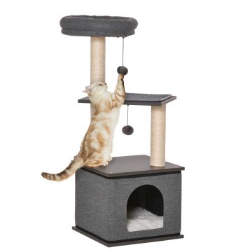 Cat scratching post, multi-level, 40 × 104 × 40 cm
