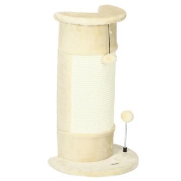 PawHut cat crate 34x25.5x58cm., cream color