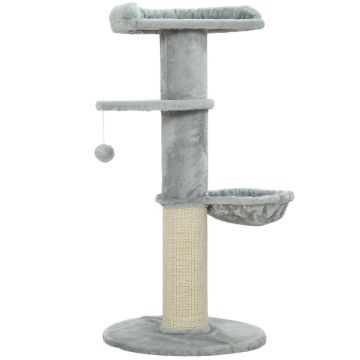 Drapak dla kota z hamakiem, szary, Ø48 × 103,5 cm