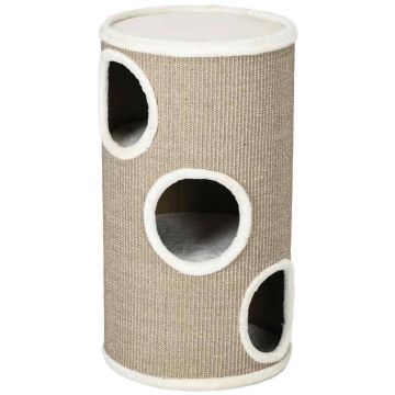 Cat house PawHut 38x38x80cm., brown/white
