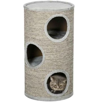Cat house PawHut 38x70cm., gray/white