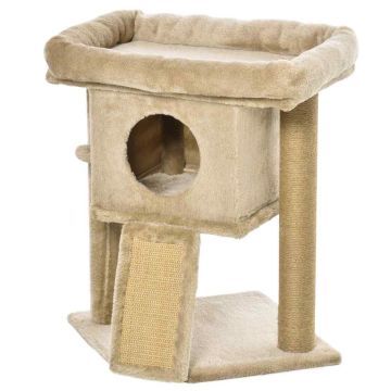 Cat house PawHut 40x40x57cm., light brown
