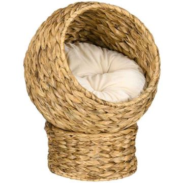 Cat house PawHut 42x33x52cm., light brown/beige