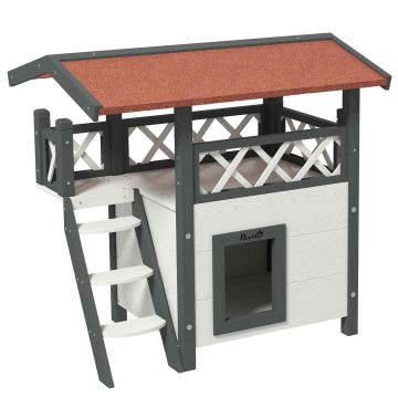 Domek dla kota PawHut 77x50x73cm, różne kolory