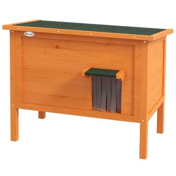 Domek dla kota PawHut 85x50x68,5cm, jasnobrązowy