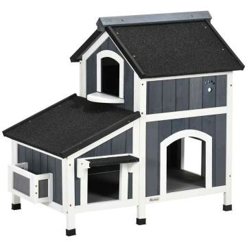 Domek dla kota PawHut 96x65x85,5cm, różne kolory