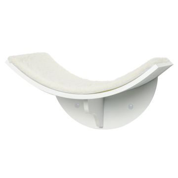 Cat wall bed PawHut 41x28x21cm., white