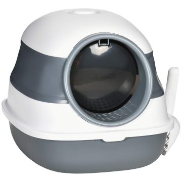 Cat litter box PawHut 52x41x38cm., white/gray