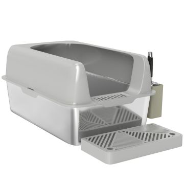 Cat litter box PawHut 60.2x40.6x29cm., gray