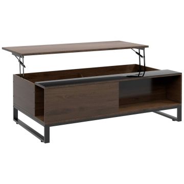 Журнальный стол Homcom 102x58x35,5см, коричневого цвета