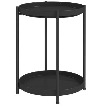 Stolik kawowy Homcom 44x44x56cm., czarny
