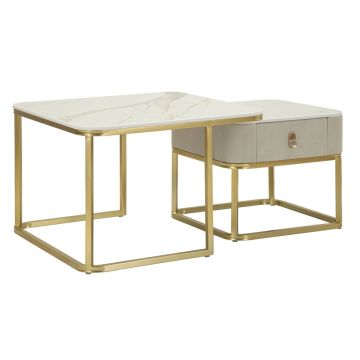 Комплект журнальных столиков Beautry, Комплект из 2 предметов, 70 × 70 × 48 см