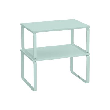 Zestaw 2 półek kuchennych, kolor miętowy