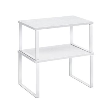 Set of 2 kitchen shelves, white