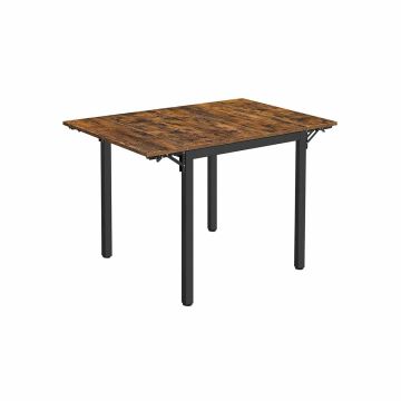Dining table for 4 people KDT077B01, brown/black