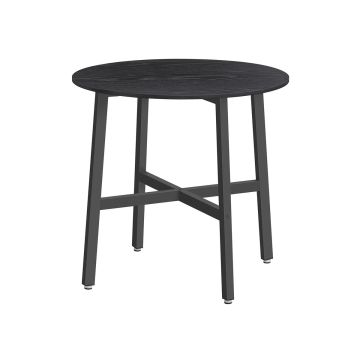 Dining table 80x75cm., black
