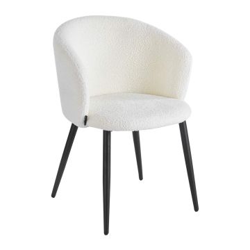 Chair 4Rico Asola, with armrests, White