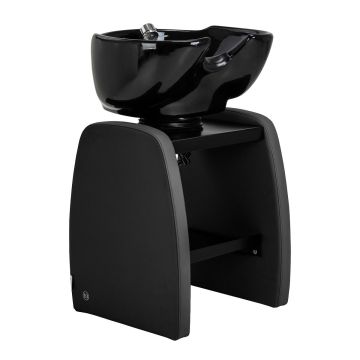 Ceramic barbershop washing station Omega Aqualina, black