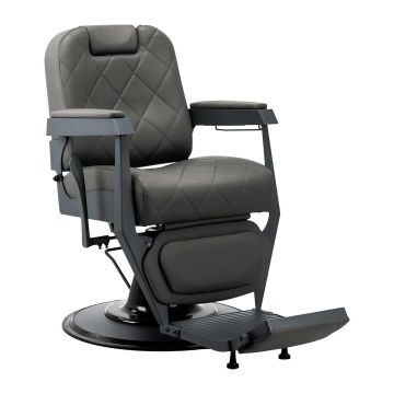 Barber chair Gabbiano Bruno, With hydraulic lift, Grey