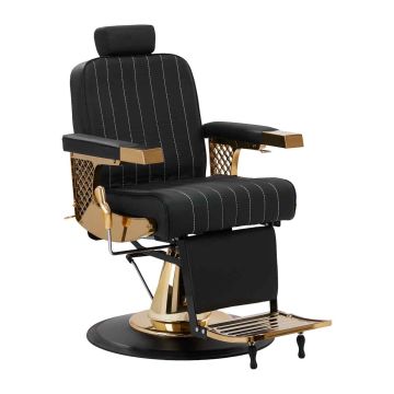 Barber chair Gabbiano Marcus, Black/gold