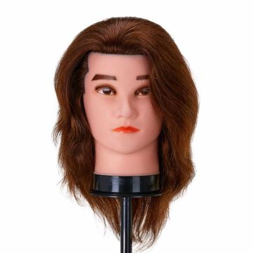 Haircut training head Gabbiano WZ3, men's, Brown