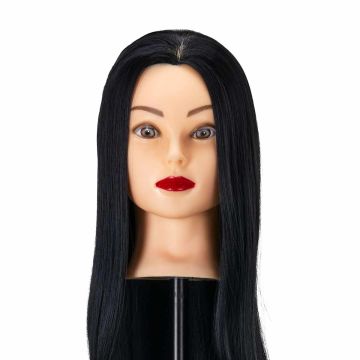 Gabbiano WZ2 Haircut Training Head, Women's, Black