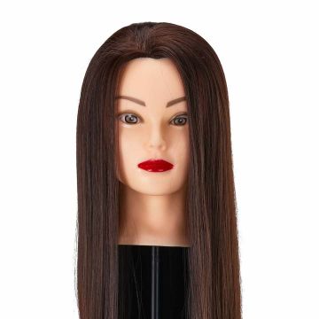 Haircut training head Gabbiano WZ2, women's, Brown