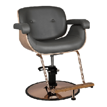 Barber chair Gabbiano Venice, Grey, 60 × 95 × 70 cm
