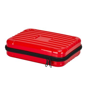 Hairdressing tool box ACTIVESHOP, Multiple compartments, Red
