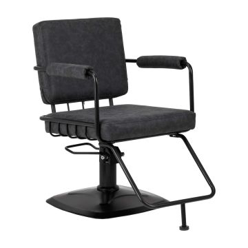 Barber chair Gabbiano Katania Loft, Hydraulic, Black