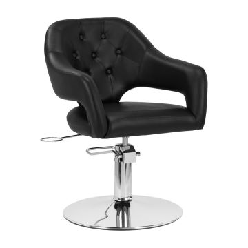 Barber chair Gabbiano Parma, Black/chrome