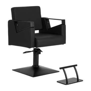 Fotel fryzjerski Hair System Duplex Noir z podnóżkiem