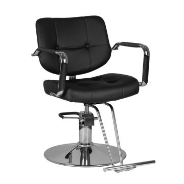 Barber chair GABBIANO, vertically adjustable, Black