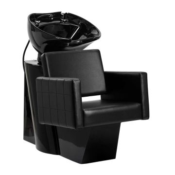 Barbershop washing station Gabbiano Ankara, with chair, Black