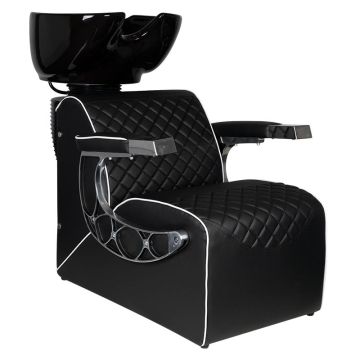 Barbershop washing station GABBIANO, Black