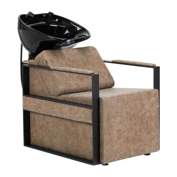 Barbershop wash area Gabbiano Modena, Black and brown