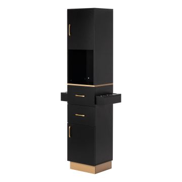 Barber station Gabbiano Totem, black/gold