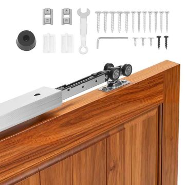 Pocket door track set VEVOR XC39SF-4FT, single track, 113.5 × 4.49 × 3.1 cm