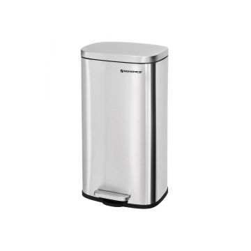 Trash can 30L stainless steel