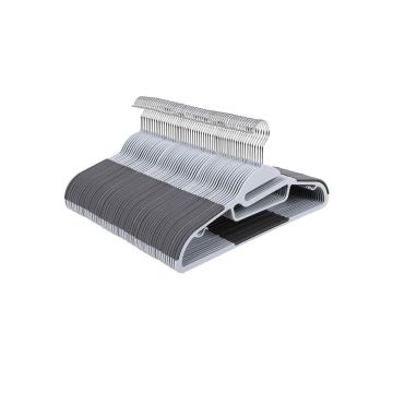 Plastic hanger set 20 pcs., gray
