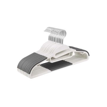 S-shaped hanger set 20 pcs., dark gray
