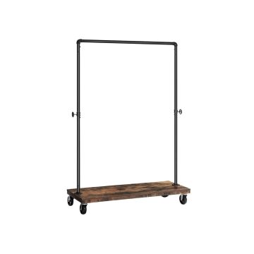 Outerwear rack on wheels HSR65BXV1, brown/black