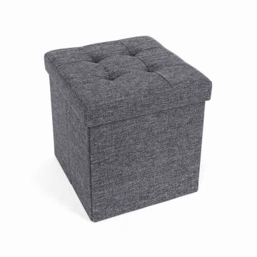 Seating area with folding lid, gray