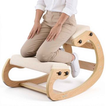 Kneeling chair VEVOR QDQY-03, without backrest, Beige, 82 × 55.5 × 54 cm