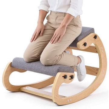 Kneeling chair VEVOR QDQY-04, without backrest, Gray, 82 × 55.5 × 54 cm